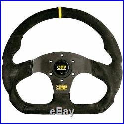 OMP Superquadro Suede Flat Steering Wheel 320/290mm Black