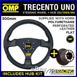 OMP TRECENTO UNO 300mm STEERING WHEEL & BOSS for RENAULT CLIO 172 182 CUP 98-06
