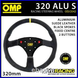 Od/2042/n Omp 320 Alu S Professional Steering Wheel Aluminium Suede Leather