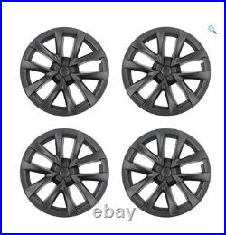 PLAID STYLE 4 X 18 INCH Tesla Model 3 Wheel Covers Hubcaps Matte Black