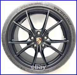 Porsche 718 982 Boxster Cayman 20 Carrera S4 Alloy Wheels & Tyres Matt Black