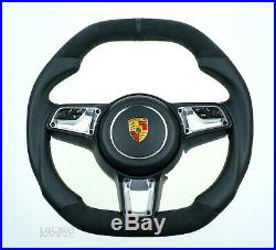 Porsche custom steering wheel Alcantara small thick flat bottom +top 911 991 GT3