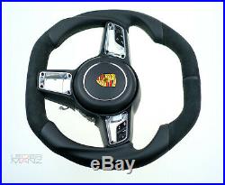 Porsche custom steering wheel Alcantara small thick flat bottom +top 911 991 GT3