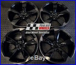 R449BSL Swap AUDI A5 S5 4X 19 GENUINE ROTOR BLACK SMOKED LACQUER ALLOY WHEELS