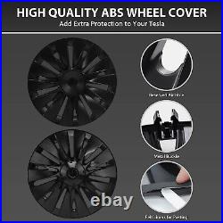 RESTOCKED. For Model Y 4 x 19 Matte Black Wheel Covers Cover Hub Cap Specific