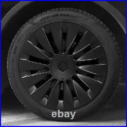 RESTOCKED. For Model Y 4 x 19 Matte Black Wheel Covers Cover Hub Cap Specific