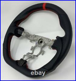 REVESOL RED STITCH FLAT LEATHER Steering Wheel for 2009-2020 NISSAN 370Z NISMO