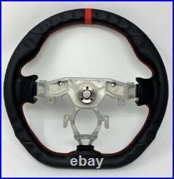 REVESOL RED STITCH FLAT LEATHER Steering Wheel for 2009-2020 NISSAN 370Z NISMO