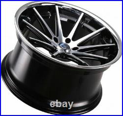 ROHANA RC10 in 9&10x20 BLACK Machined- 5x115 SOFORT. In ET15
