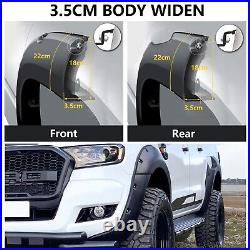 Rivet Style Wheel Arches Kit for Ford Ranger 2015-2019 Wildtrak T7 Fender Flares