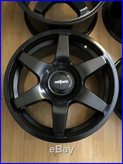 Rotiform SIX Black Matt 5x100 and 5x112 et45 Alloy Wheels (4) 8.5x18