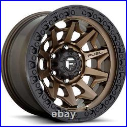 SET OF FOUR 18 FUEL COVERT BRONZE ALLOY WHEELS 6x139.7 ET1 FORD RANGER