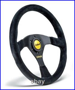 Sabelt Wheel SW-635, Suede, black 350 mm, Dish Flat, NO STITCHING, Lenkrad