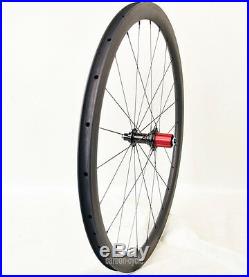 Sapim CX-RAY 38mm Carbon Clincher Wheel 25mm 700C Powerway 3k Matt Rim Road Bike