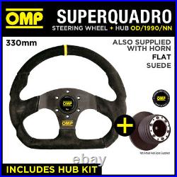 Seat Leon Mk1 All 01-06 Omp Super Quadro Flat Bottom Steering Wheel & Hub Kit