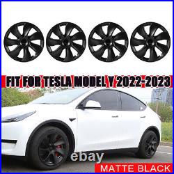 Set 19 Wheel Cover Hubcaps Rim Matte Whirlwind Style For Tesla Model Y 2020-23