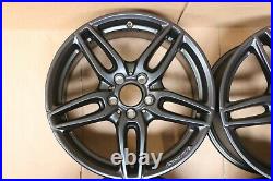 Set 4 Genuine Mercedes E Class W213 19 Amg Alloy Wheel Rims Matte Black 8j & 9j