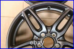 Set 4 Genuine Mercedes E Class W213 19 Amg Alloy Wheel Rims Matte Black 8j & 9j