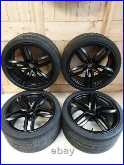 Set Genuine Audi R8 19 Inch V8/v10 5 Twin Spoke Matt Black Alloy Wheels X4