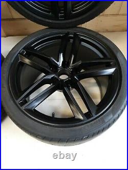 Set Genuine Audi R8 19 Inch V8/v10 5 Twin Spoke Matt Black Alloy Wheels X4