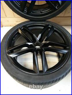 Set Genuine Audi R8 19 Inch V8/v10 5 Twin Spoke Matt Black Alloy Wheels X4