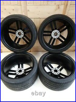 Set Genuine Audi R8 19 Inch V8/v10 5 Twin Spoke Matt Black Alloy Wheels X4