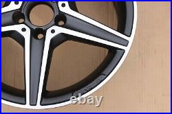 Set Of 4 Genuine Oem Mercedes C Class W205 18 Alloy Wheel Rims Matte Black Cut