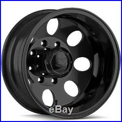 Set of 4-17 Ion 167 Dually 8x200 Matte Black Wheels Rims