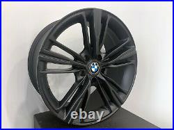 Set of 4 Wheels 18 inch Matte Black Rims fits BMW 3 SERIES SEDAN (E90)