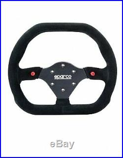 Sparco 015P310F2SN P 310 Competition Steering Wheel Flat Black Suede 310 mm
