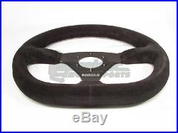 Sparco L360 Steering Wheel 330mm Black Suede with Flat Dish and Flat Bottom NEW