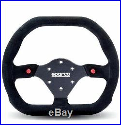 Sparco Steering Wheel Competition P 310 310mm Black Suede / Black Spoke / Flat