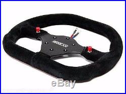 Sparco Steering Wheel Competition P 310 310mm Black Suede / Black Spoke / Flat