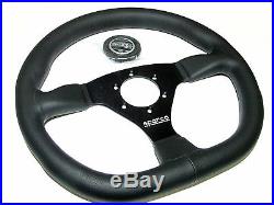 Sparco Steering Wheel L360 Ring (330mm/Flat/Flat Bottom/Leather)