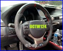 Sportive flat bottom real carbon steering wheel Lexus RC GS F XE30 3IS NX 200T