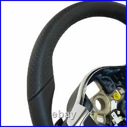 Sports steering wheel flat bottom perforated DSG VW Golf Mk6 R-Line Scirocco Mk3