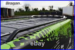 Stainless Steel Roof Rails For Renault Trafic LWB 02 14 Matte BLACK Top Bar