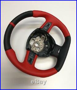Steering Wheel AUDI A3/S3 A4/S4 A5/S5 A6/S6 Q7 FLAT BOTTOM! SPORT MODIFIED RED