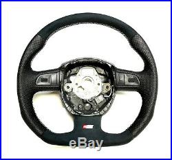 Steering Wheel AUDI A4. /S4 B7 B8 FLAT BOTTOM! SPORT MODIFIED ALCANTARA