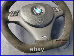 Steering Wheel BMW M3 Performance E92 E90 E93 E81 E82 E88 FLAT BOTTOM ALCANTARA
