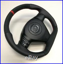 Steering Wheel Mazda RX8 NEW LEATHER AND ALCANTARA! FLAT BOTTOM! SPORT STYLE