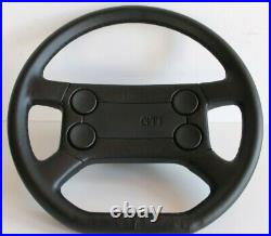 Steering Wheel VW OEM GTI Flat Bottom Leather Golf Jetta Scirocco Mk1 Mk2 76-88