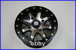Sti Hd9 Front Machined Matte Black Beadlock Wheel Rim Can-am Maverick #0230-1035