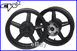 Supermoto 12 Mag Wheels W Racing Tubeless Matte Black Pitbike Minimoto CW BIKES