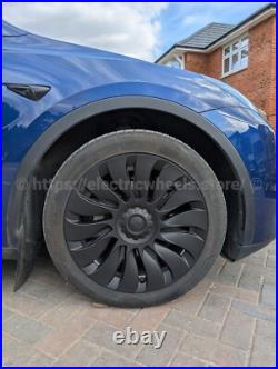 TORNADO Tesla Model Y 4 x 19 Wheel Covers Logo Option! Fast UK Delivery HUB CAP