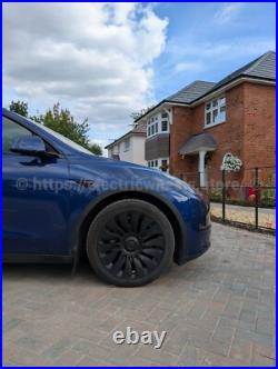 TORNADO Tesla Model Y 4 x 19 Wheel Covers Logo Option! Fast UK Delivery HUB CAP