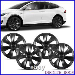 Tesla Model Y 19 Inch Black Wheel Covers Set of 4 With Logo Next Day Delivery