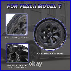 Tesla Model Y 19 Wheel cover Matte Black (UK Dispatch) D