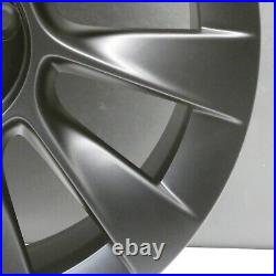 Tesla Model Y Induction 20 Satin Grey Alloy Wheel Rim Oem 1188223-00-b X1