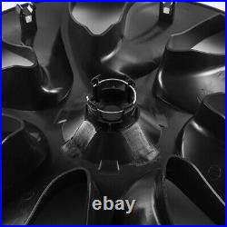 Tesla Model Y Wheel Cover Caps 19 Inch Rim Hubcap Hub Cap Matt Black Set of 4